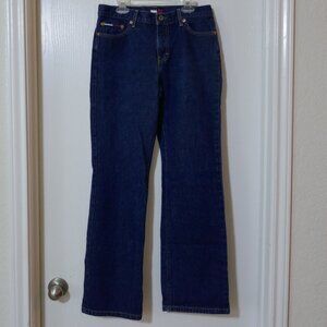 Tommy Jeans Womens/Juniors Blue Denim Tommy Hilfiger 9/30 Vintage 5 Pocket Flare